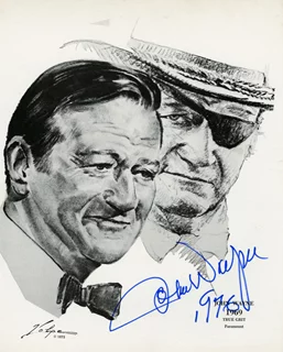 John Wayne autograph