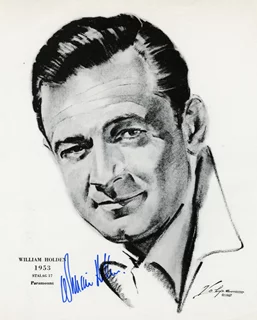 William Holden autograph
