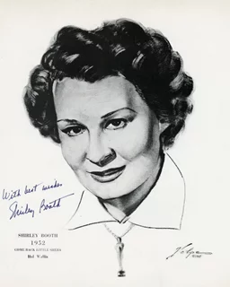 Shirley Booth autograph