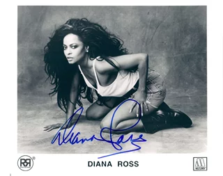 Diana Ross autograph