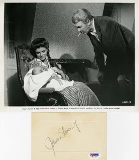James Stewart autograph