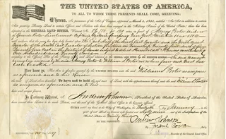 Andrew Johnson autograph