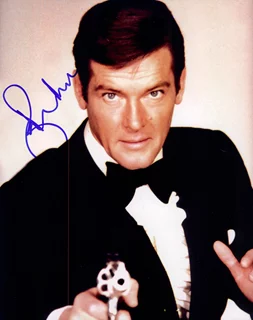 Roger Moore autograph