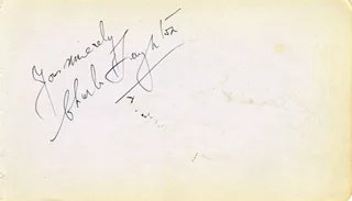 Charles Laughton autograph