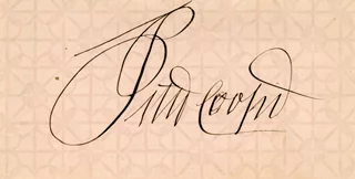 Peter Cooper autograph