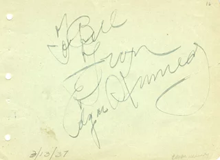 Edgar Kennedy autograph