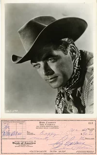 Rory Calhoun autograph