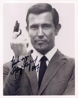 George Lazenby autograph
