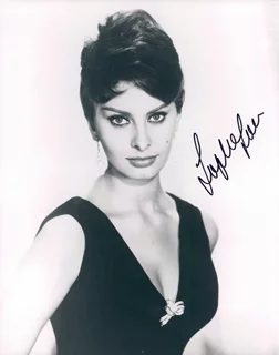 Sophia Loren autograph