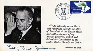 Lady Bird Johnson autograph