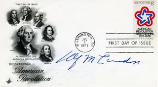 Alf Landon autograph