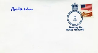 Harold Wilson autograph