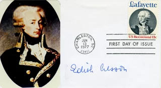 Edith Cresson autograph