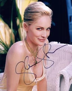 Sharon Stone autograph