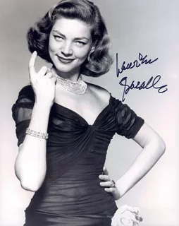 Lauren Bacall autograph
