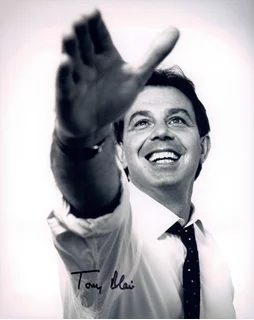 Tony Blair autograph