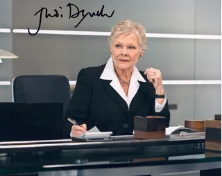 Judi Dench autograph