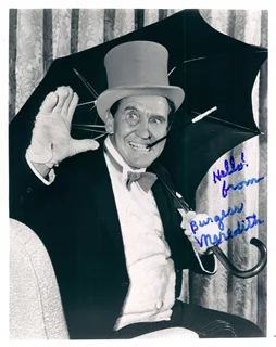 Burgess Meredith autograph