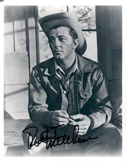 Robert Mitchum autograph