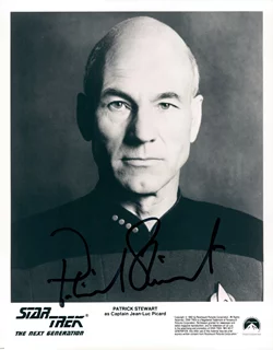 Patrick Stewart autograph