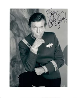 Deforest Kelley autograph