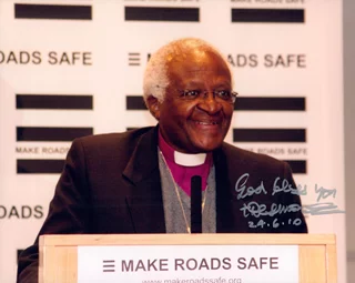 Desmond Tutu autograph