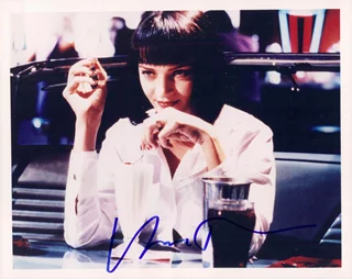Uma Thurman autograph