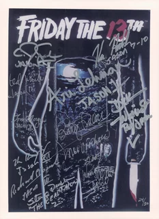 Friday The 13th autograph