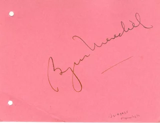 Burgess Meredith autograph