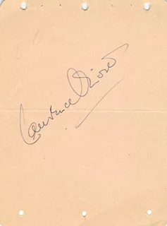 Laurence Olivier autograph