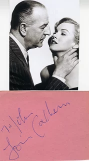 Louis Calhern autograph
