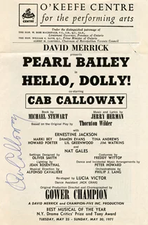 Cab Calloway autograph