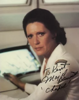 Majel Barrett autograph