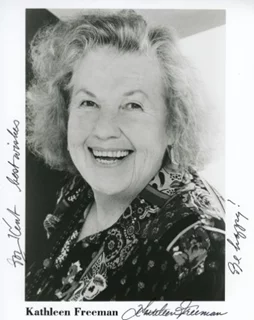 Kathleen Freeman autograph