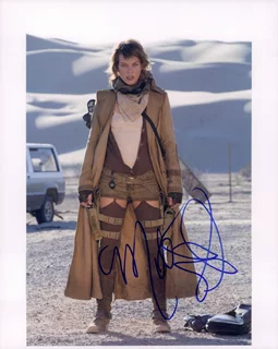 Milla Jovovich autograph