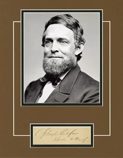 Schuyler Colfax autograph
