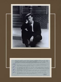 Buster Keaton autograph