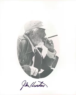John Huston autograph