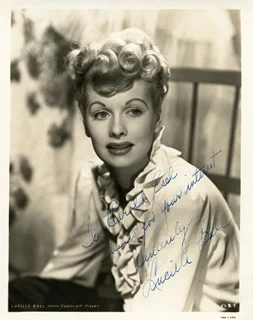 Lucille Ball autograph