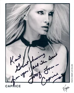 Caprice autograph