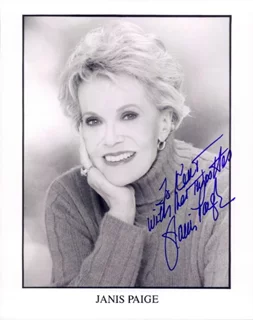 Janis Paige autograph