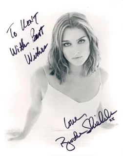 Brooke Shields autograph