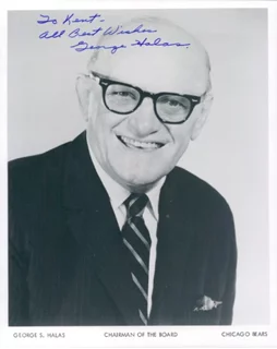 George Halas autograph