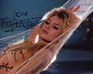 Brigitte Bardot autograph
