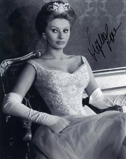 Sophia Loren autograph