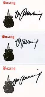 Max Schmeling autograph
