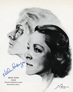 Helen Hayes autograph