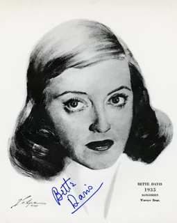 Bette Davis autograph