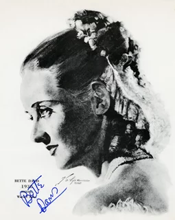 Bette Davis autograph