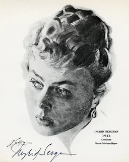 Ingrid Bergman autograph